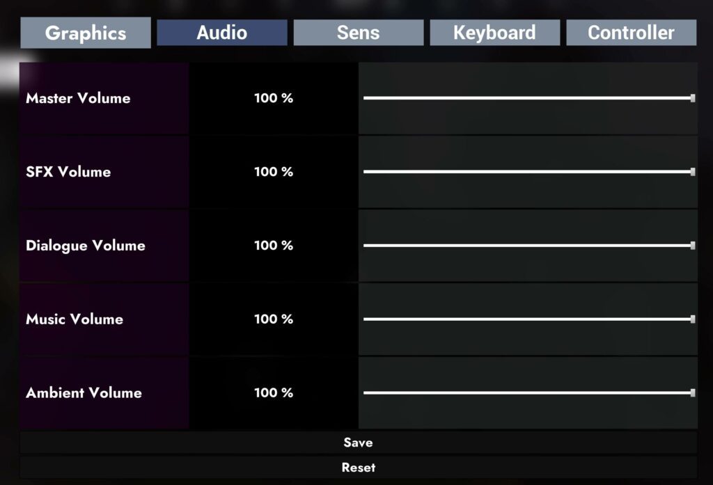 Earniverse Settings Audio