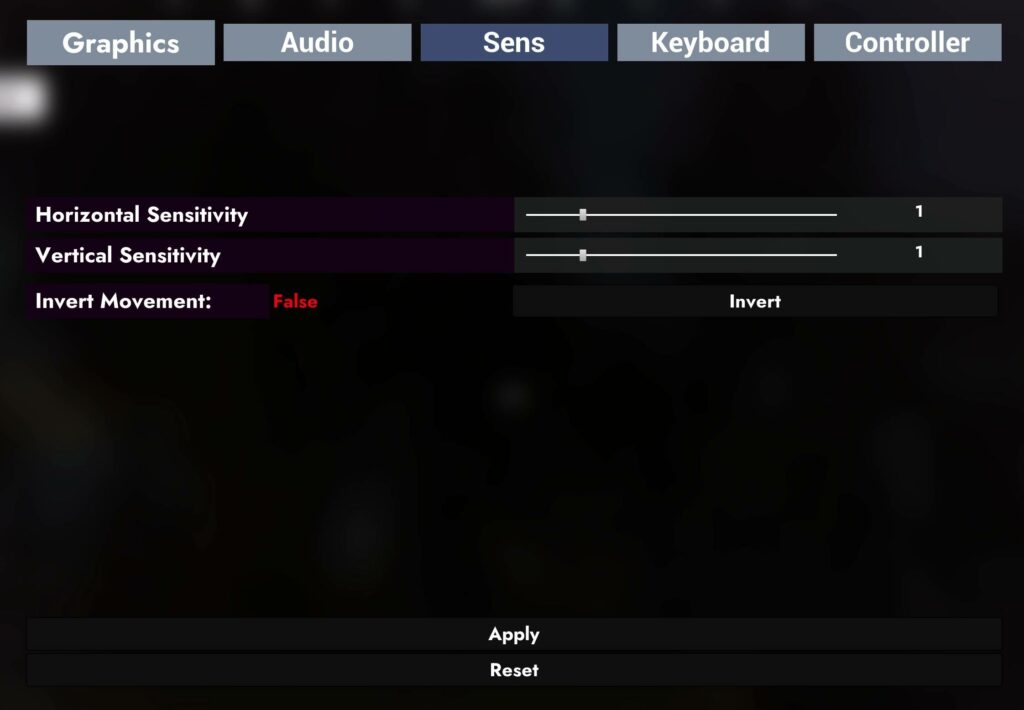 Earniverse Settings Sensitivity